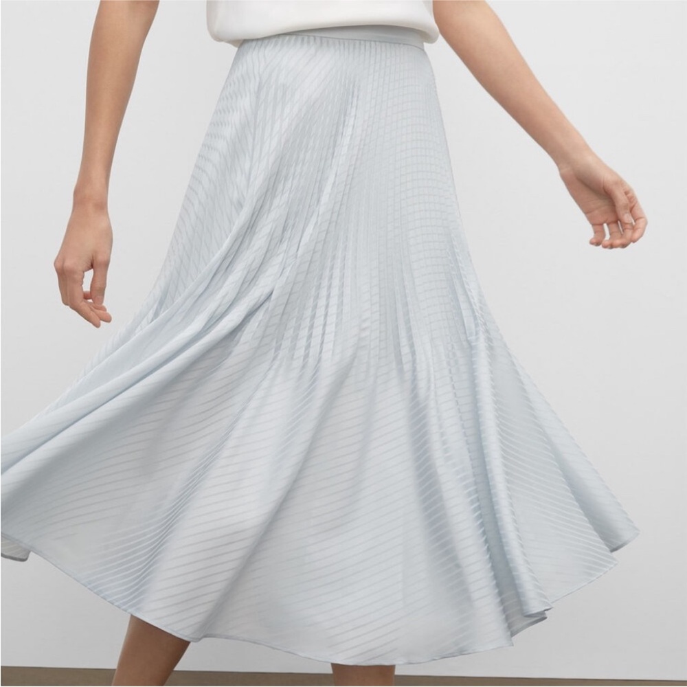 Club Monaco Light Blue Midi Skirt